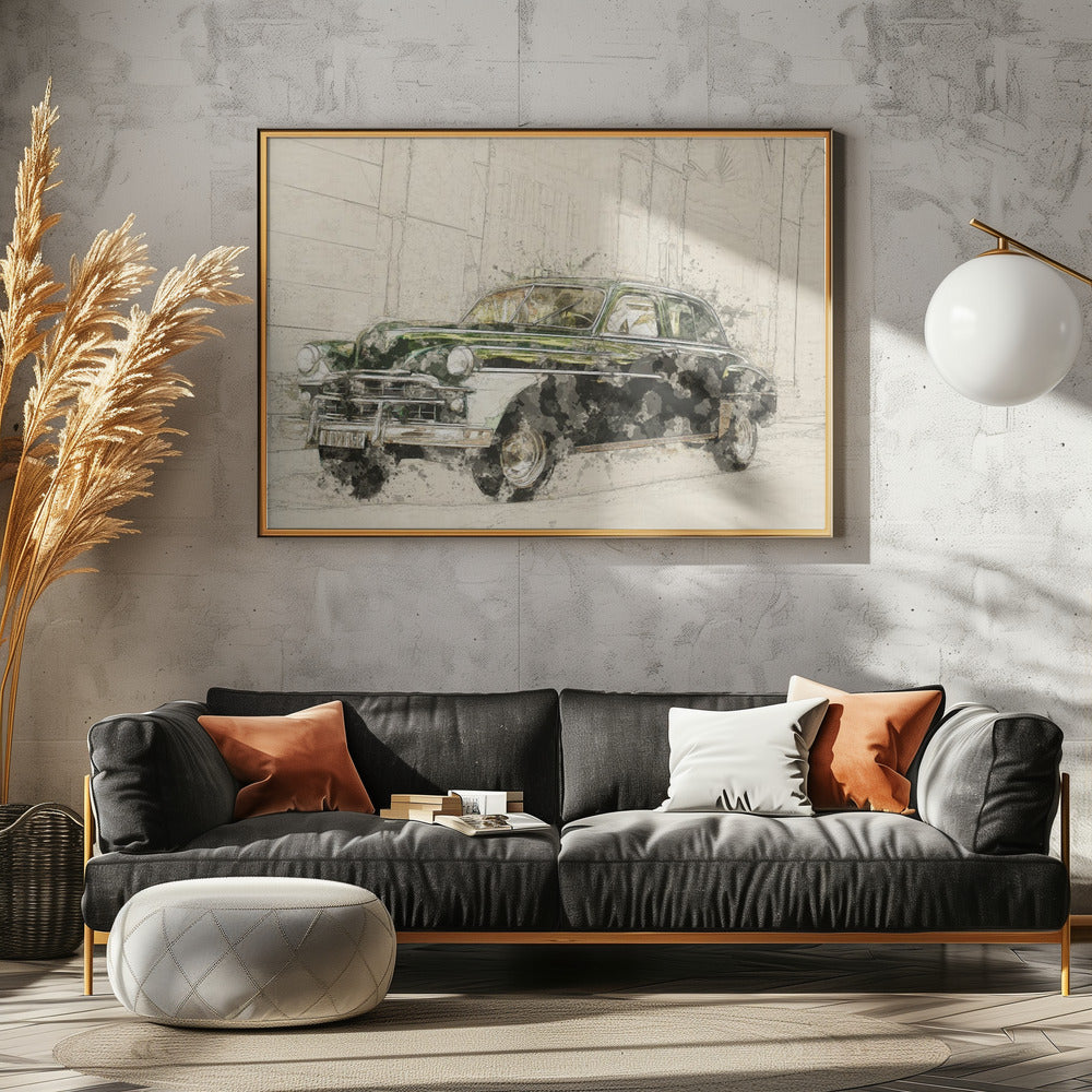 Retro Car | Canvas