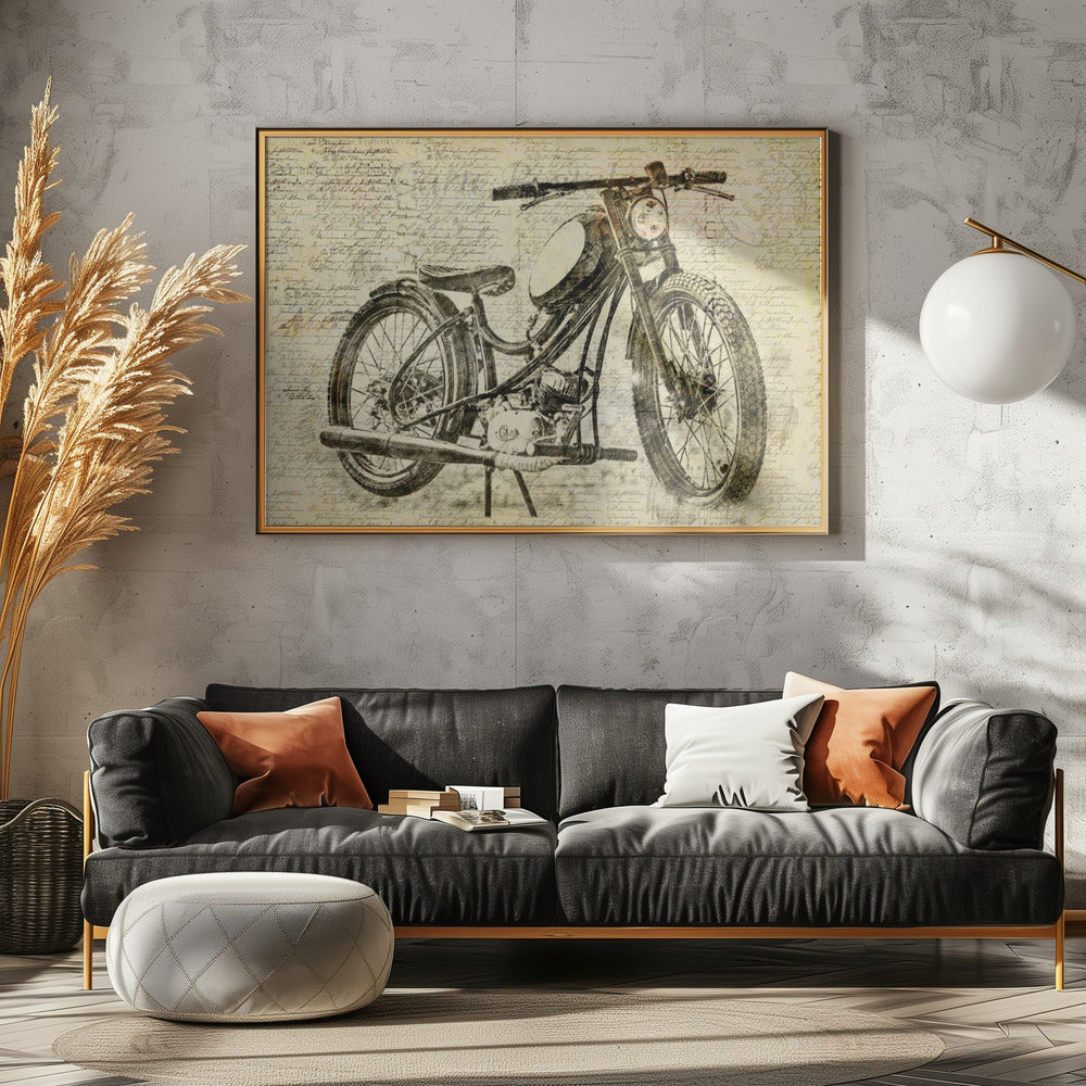 old motor cycle | Canvas