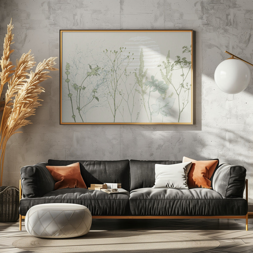 Pflanzliche beruhigende Atmosphäre natürliches Grün | Poster