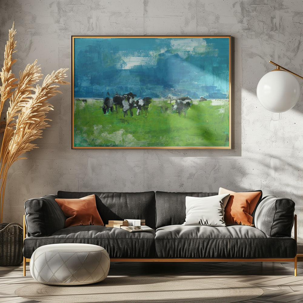 Kühe im Landschaftsdruck Nr. 1 | Poster