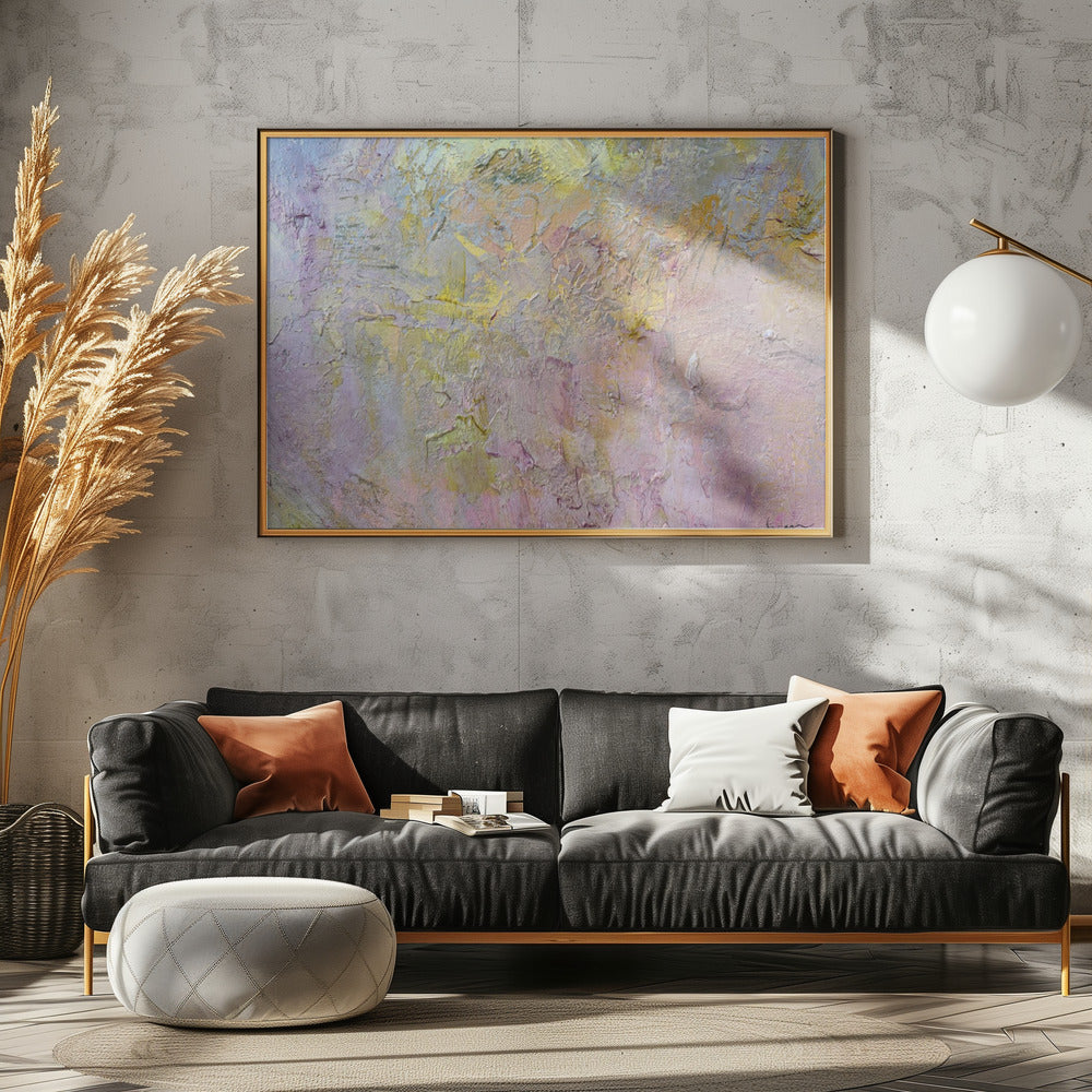 Gold and Pink Abstract | Poster