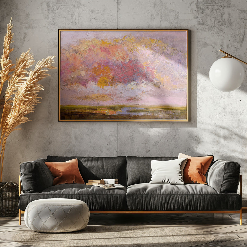 Leuchtend rosa Horizont | Poster