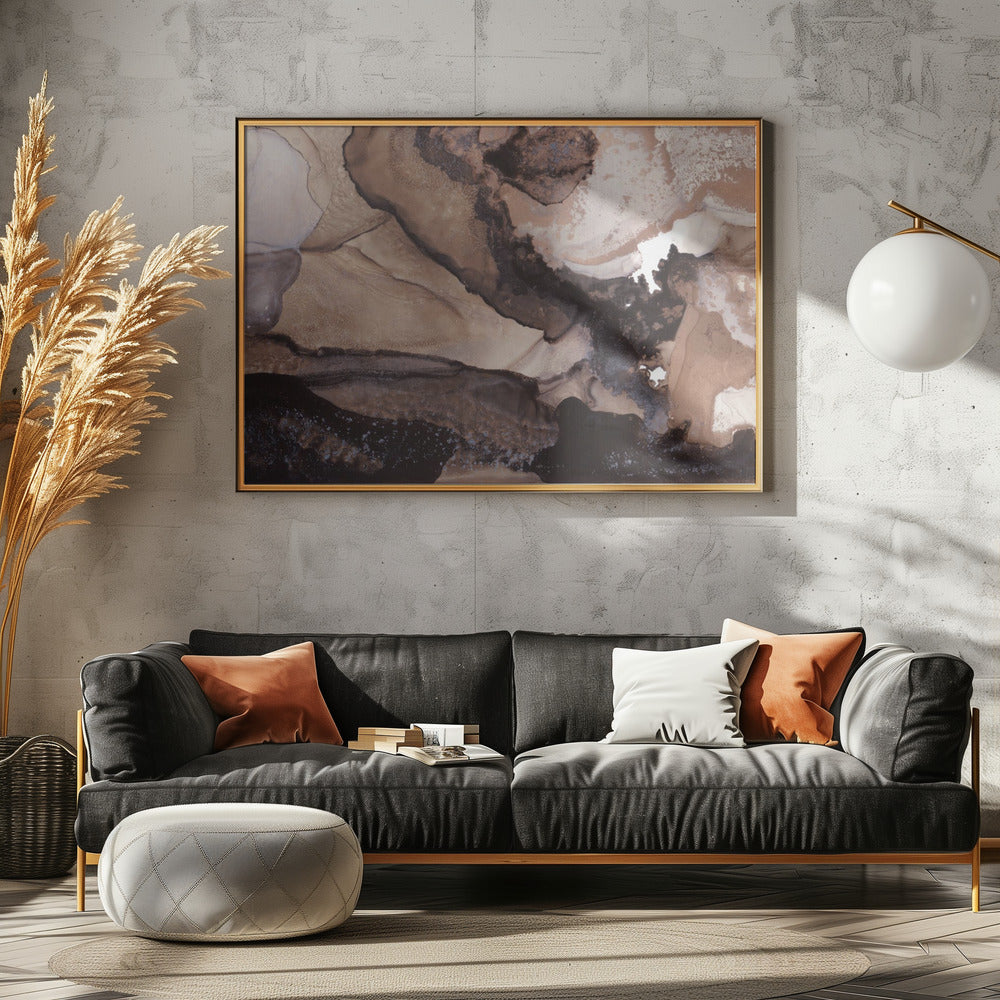 Erdtöne fließen | Leinwand
