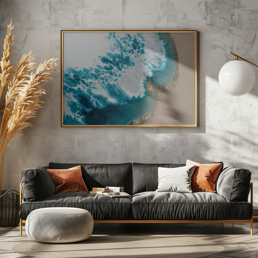 Aerial Beach - Sonnenuntergangsstrand | Poster