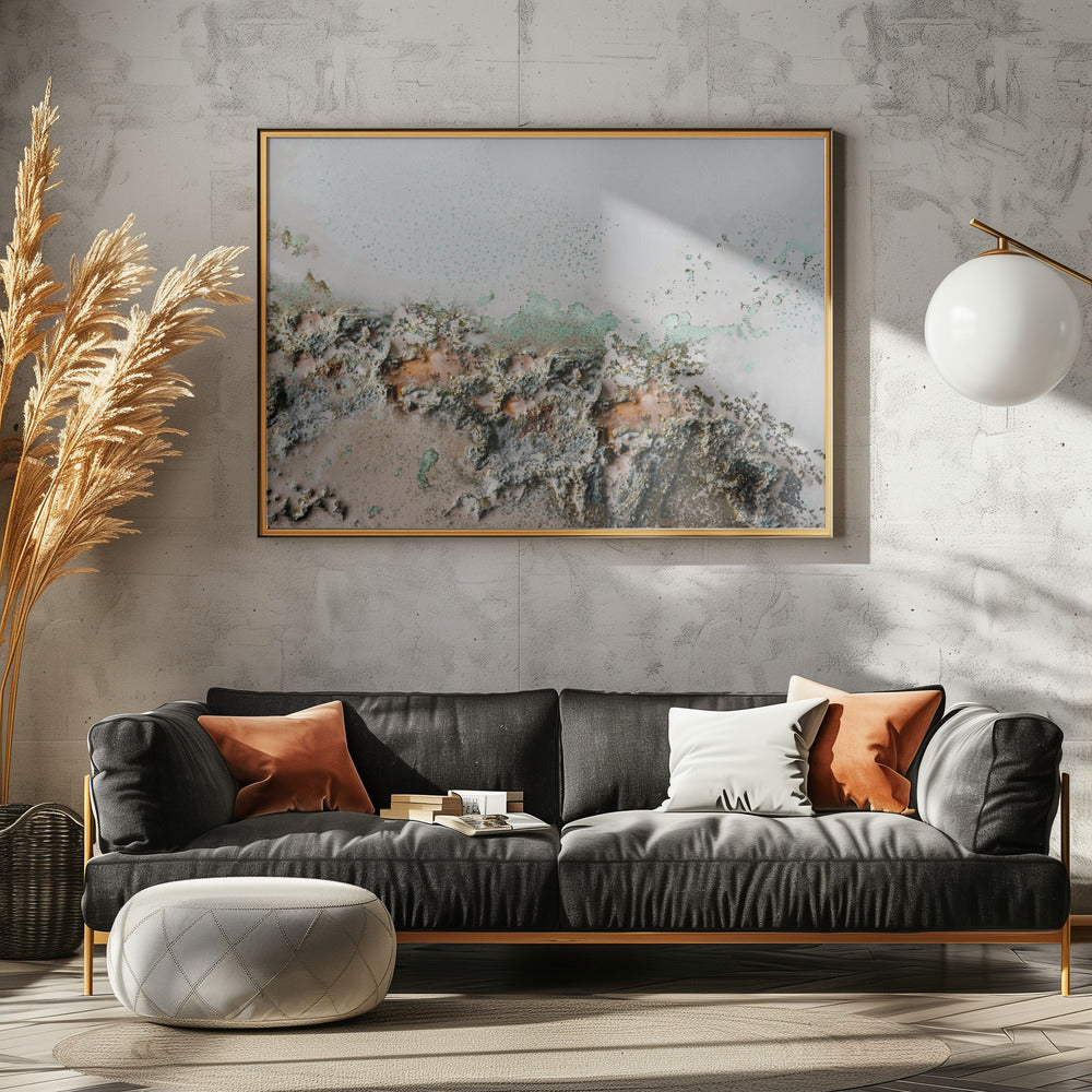 Earthly Fragments - Coastal relief art | Poster