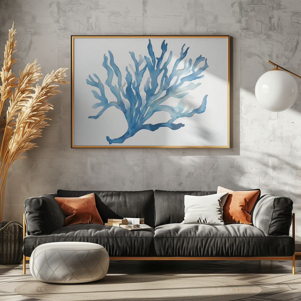 Blaue Koralle | Leinwand