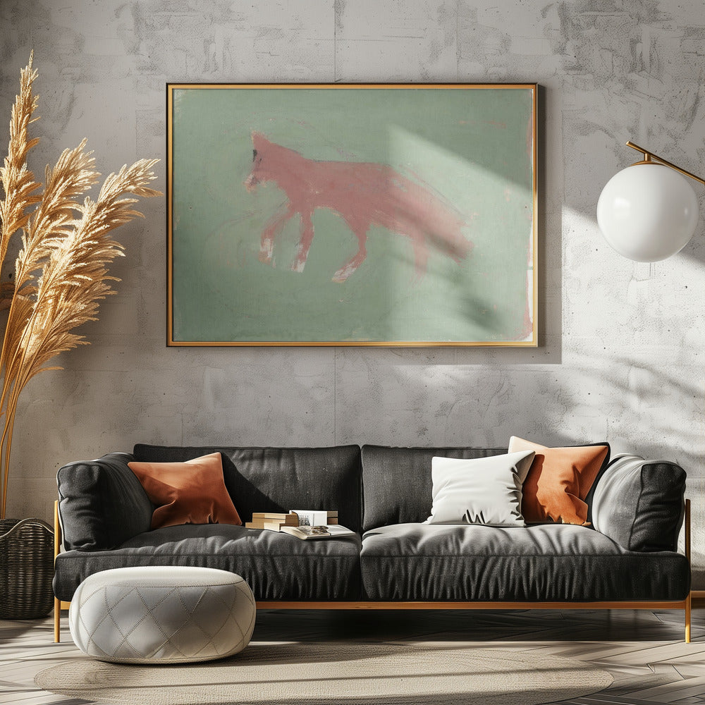 Der Fuchs in gedämpften Tönen | Leinwand