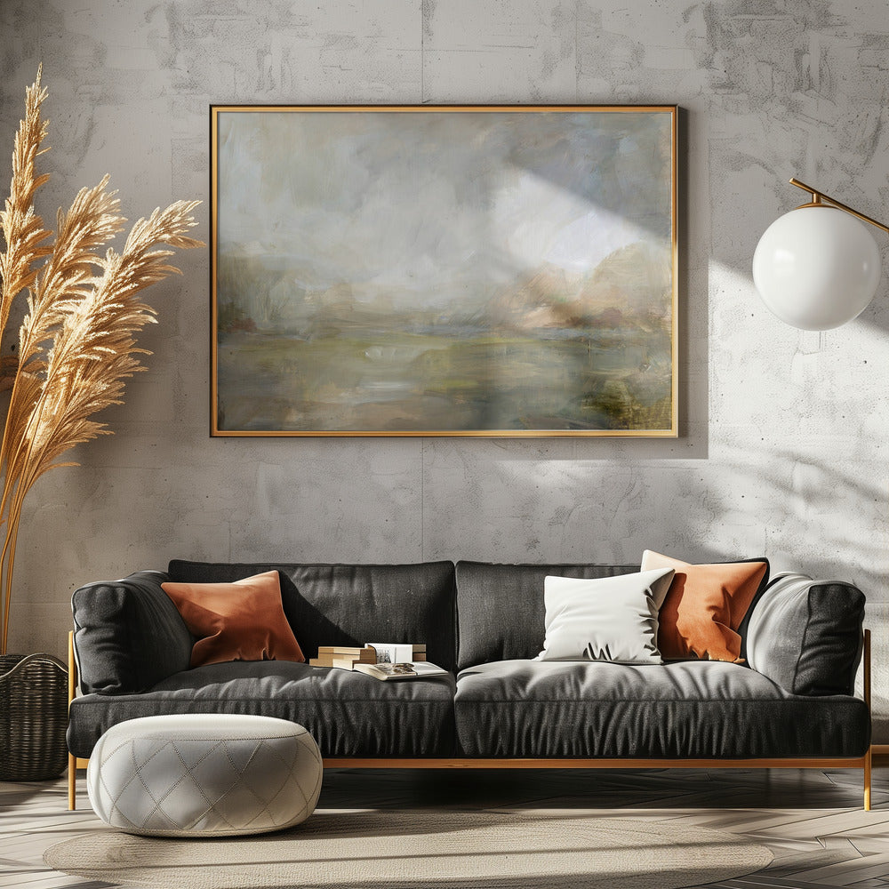 Nebliger Morgenblick | Leinwand