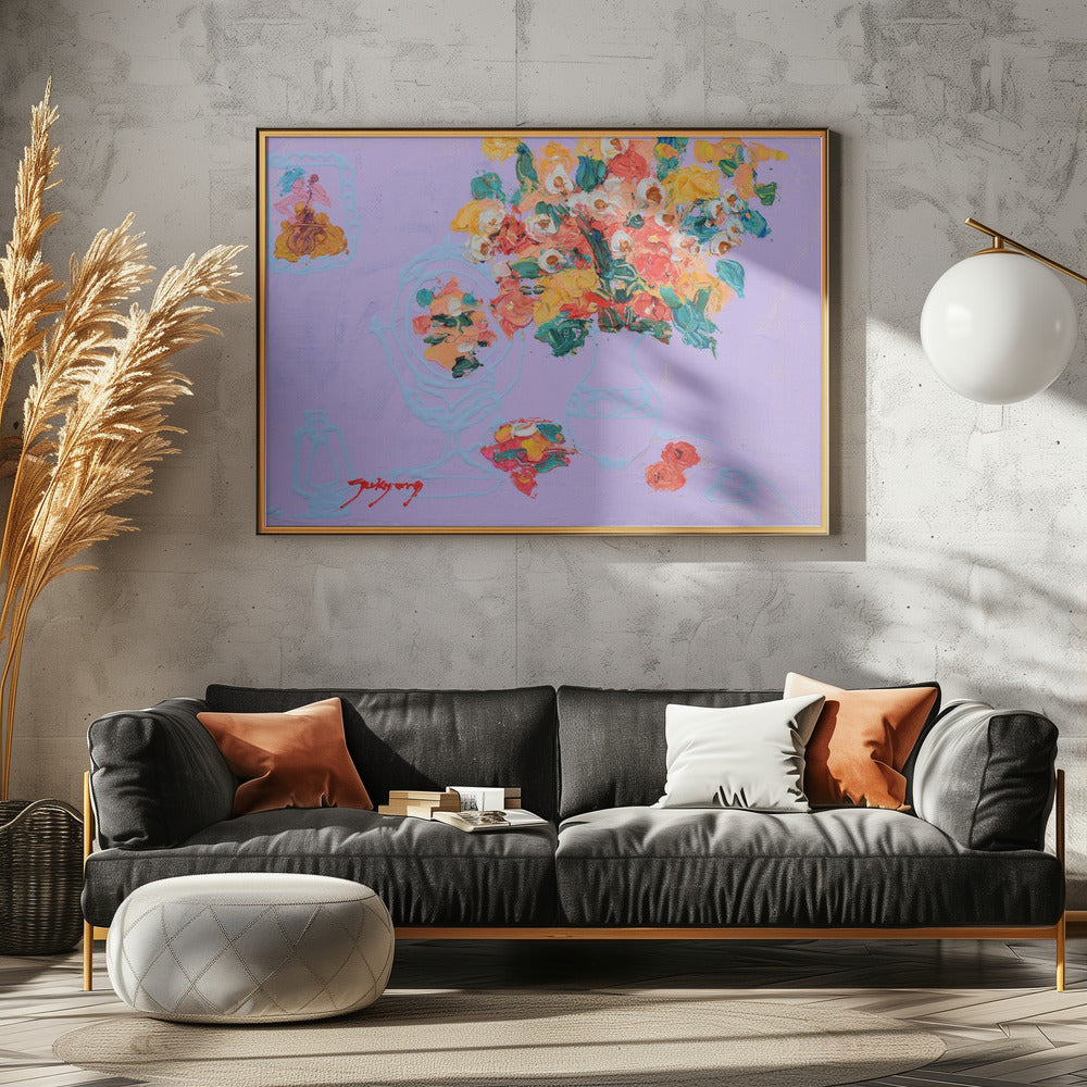 Lebendige Blüten | Leinwand