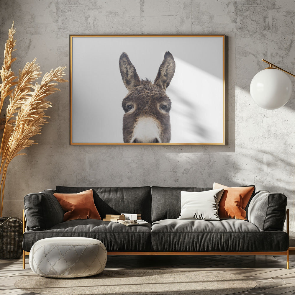 Guckender Esel | Leinwand