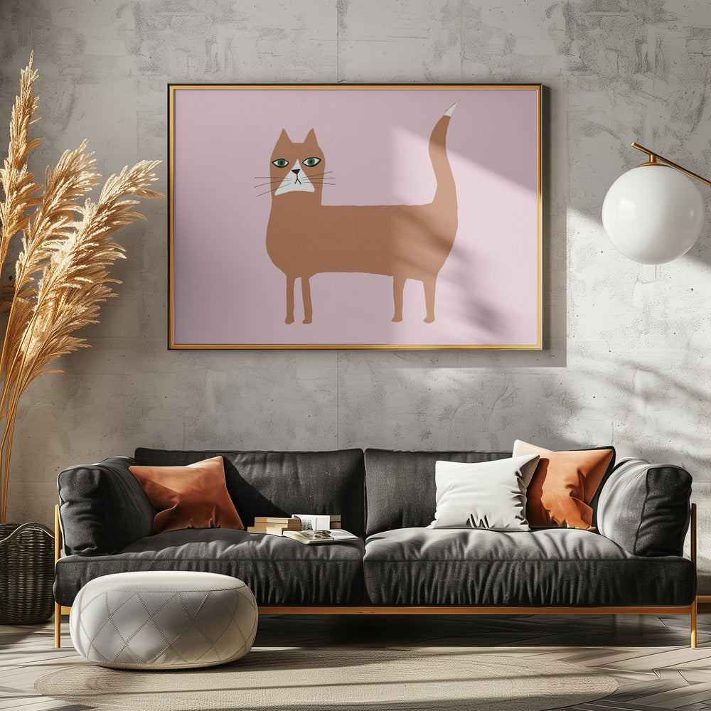 Katze Ingwer Orange | Poster