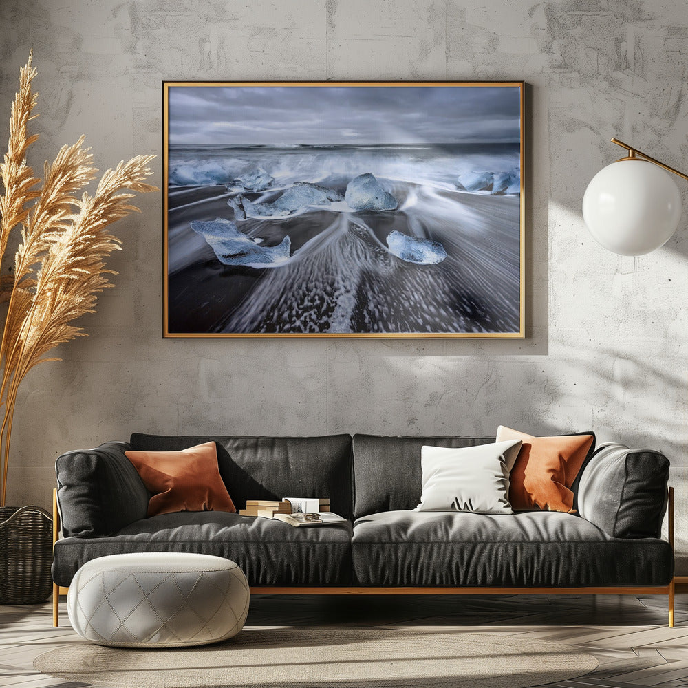 Blaue Diamanten | Leinwand