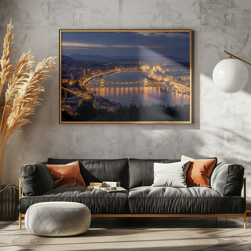 Panorama von Budapest | Poster
