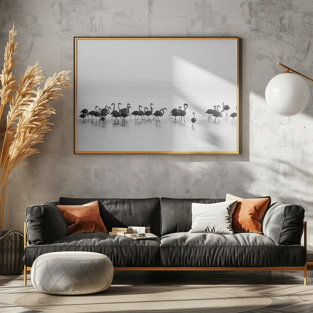 Flamingos | Leinwand