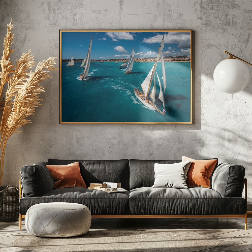 Rennstart | Leinwand