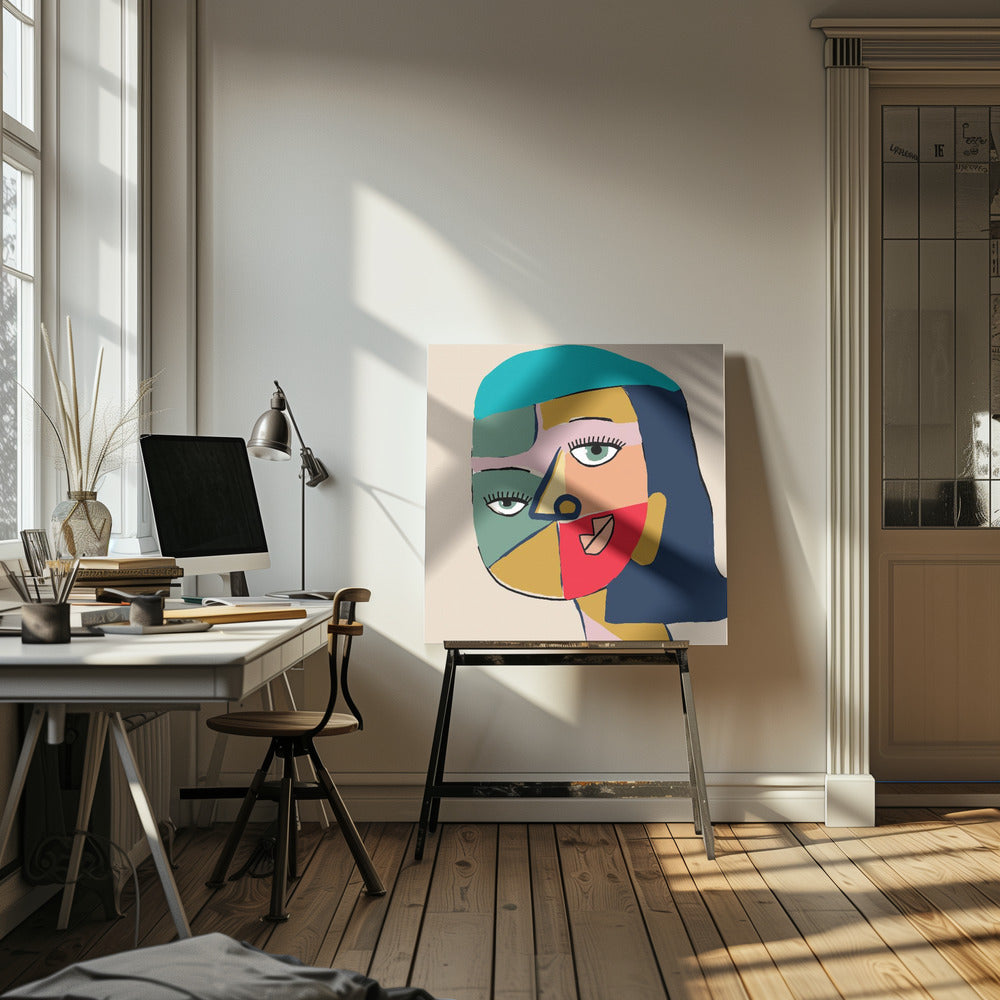 Gesicht einer Frau | Leinwand