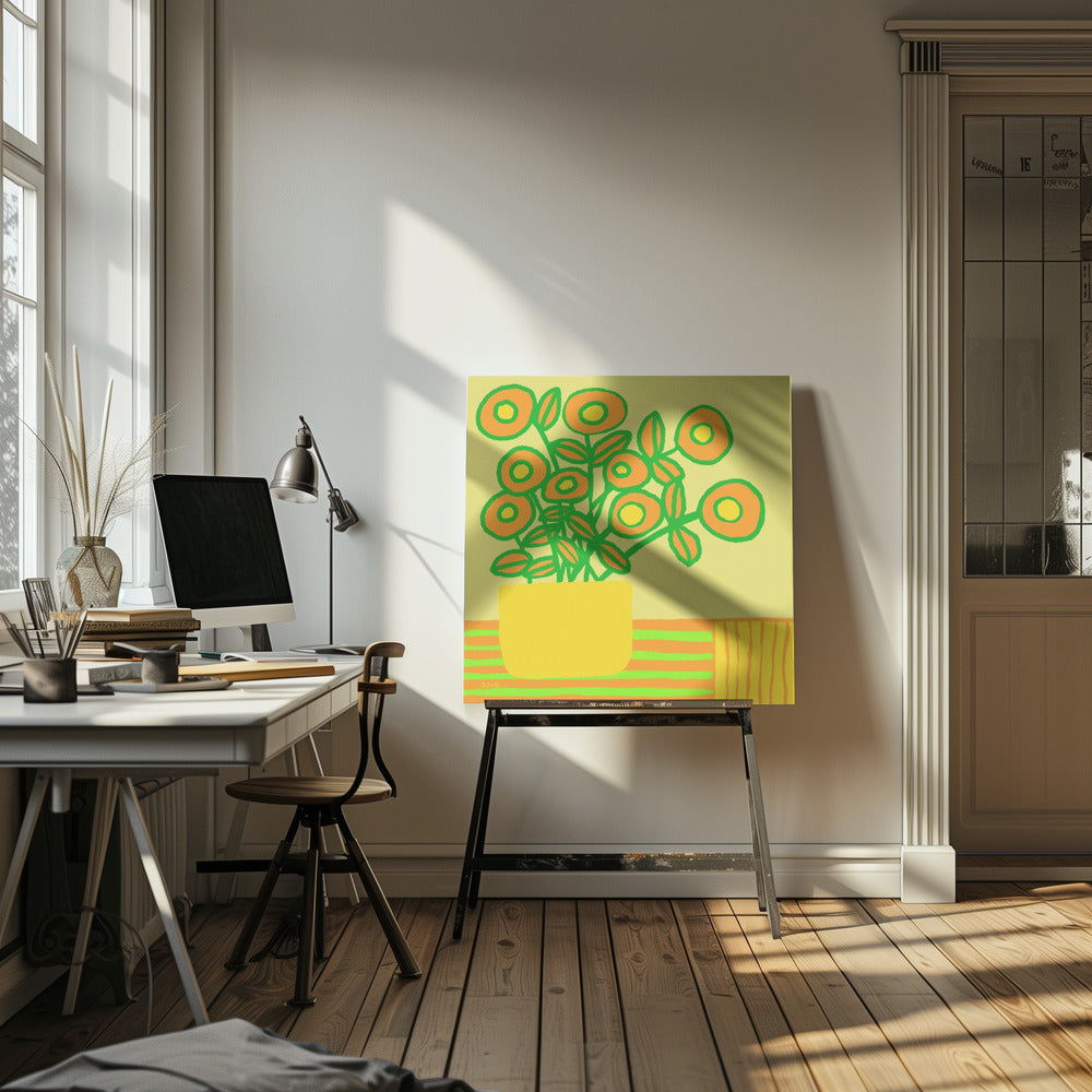 Blumen auf dem Tisch | Leinwand