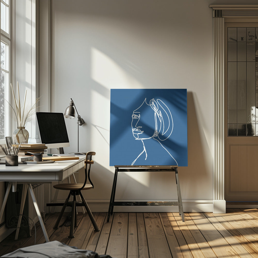 Frau STRICHZEICHNUNG | Leinwand