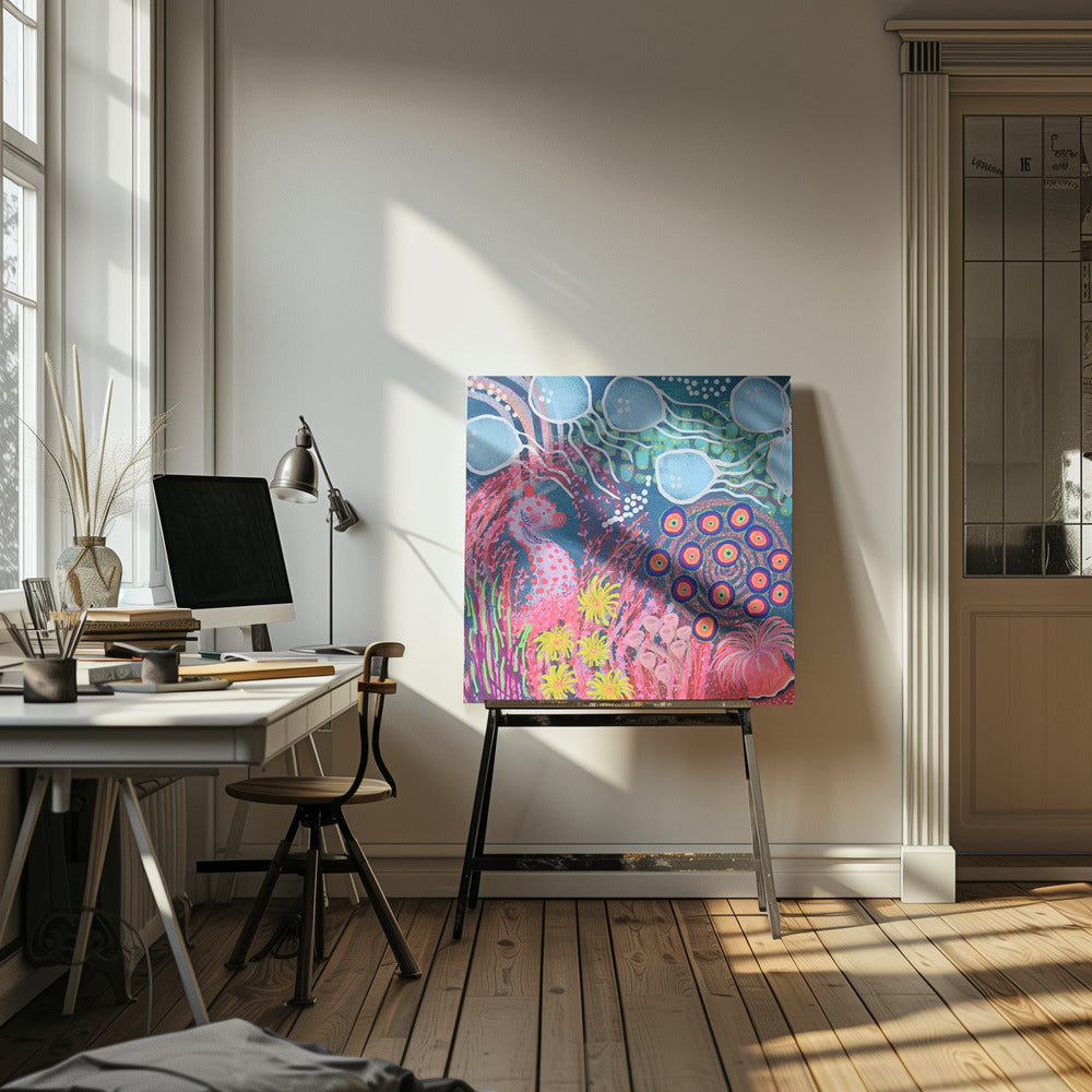 Seepferdchen im Regenwald des Meeres | Leinwand