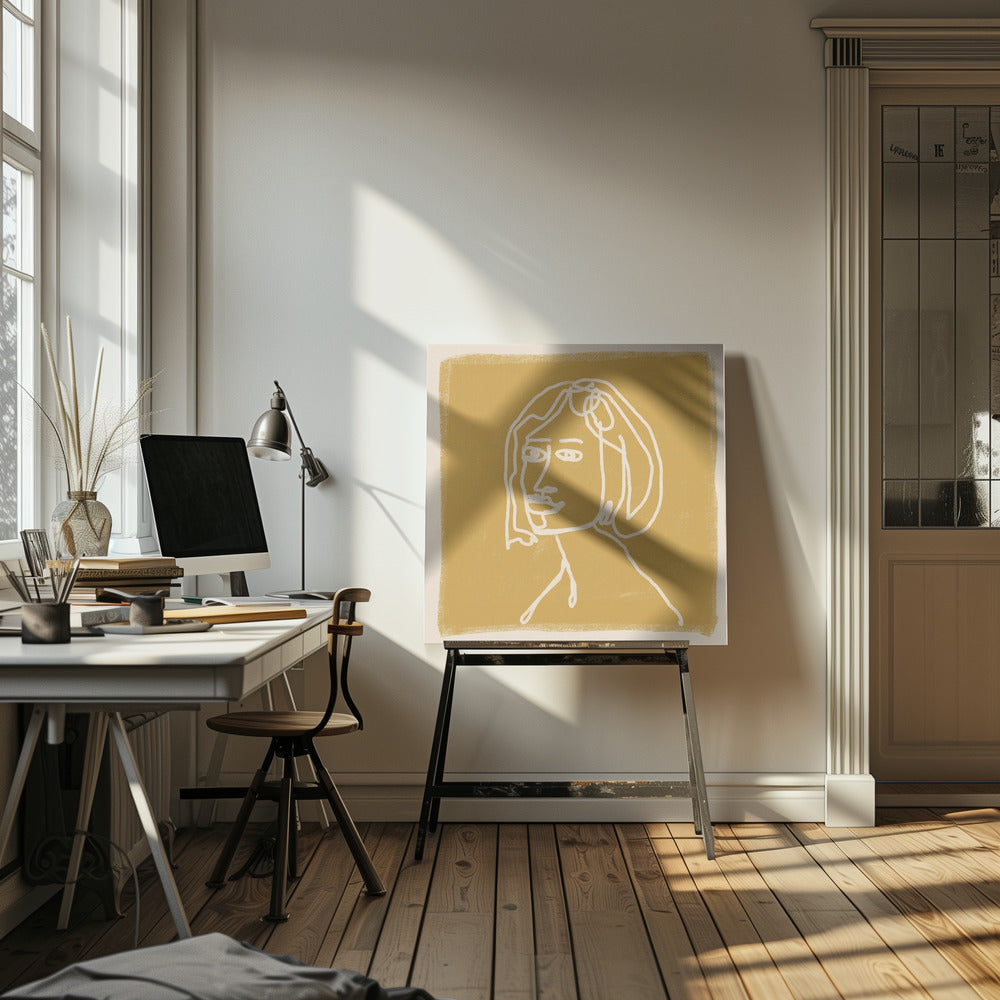 Frau in Gold | Leinwand