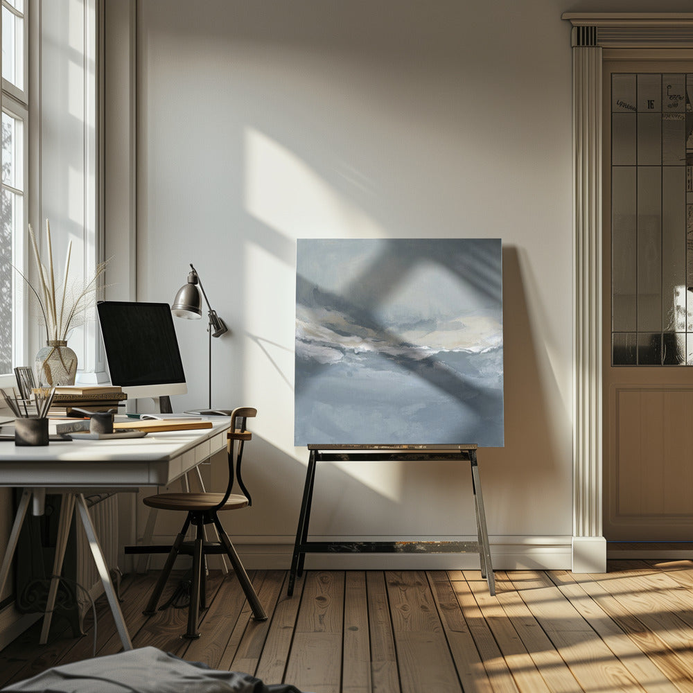Ruhige Wellen unter einem ruhigen Himmel | Leinwand