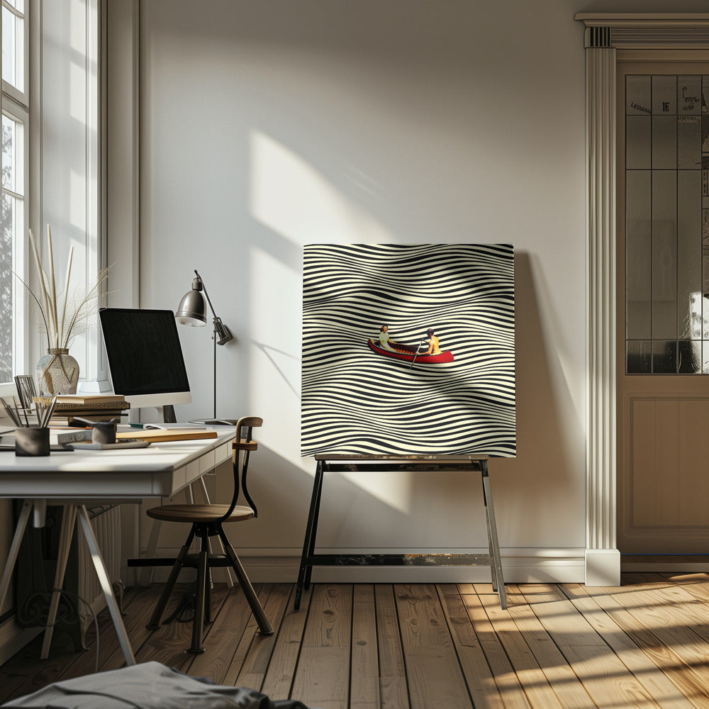 Illusionäre Bootsfahrt | Leinwand