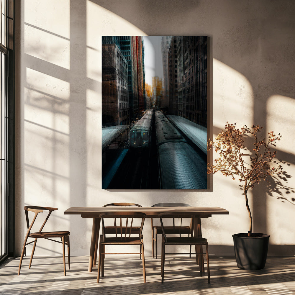 Chicagos Bahnhof | Leinwand