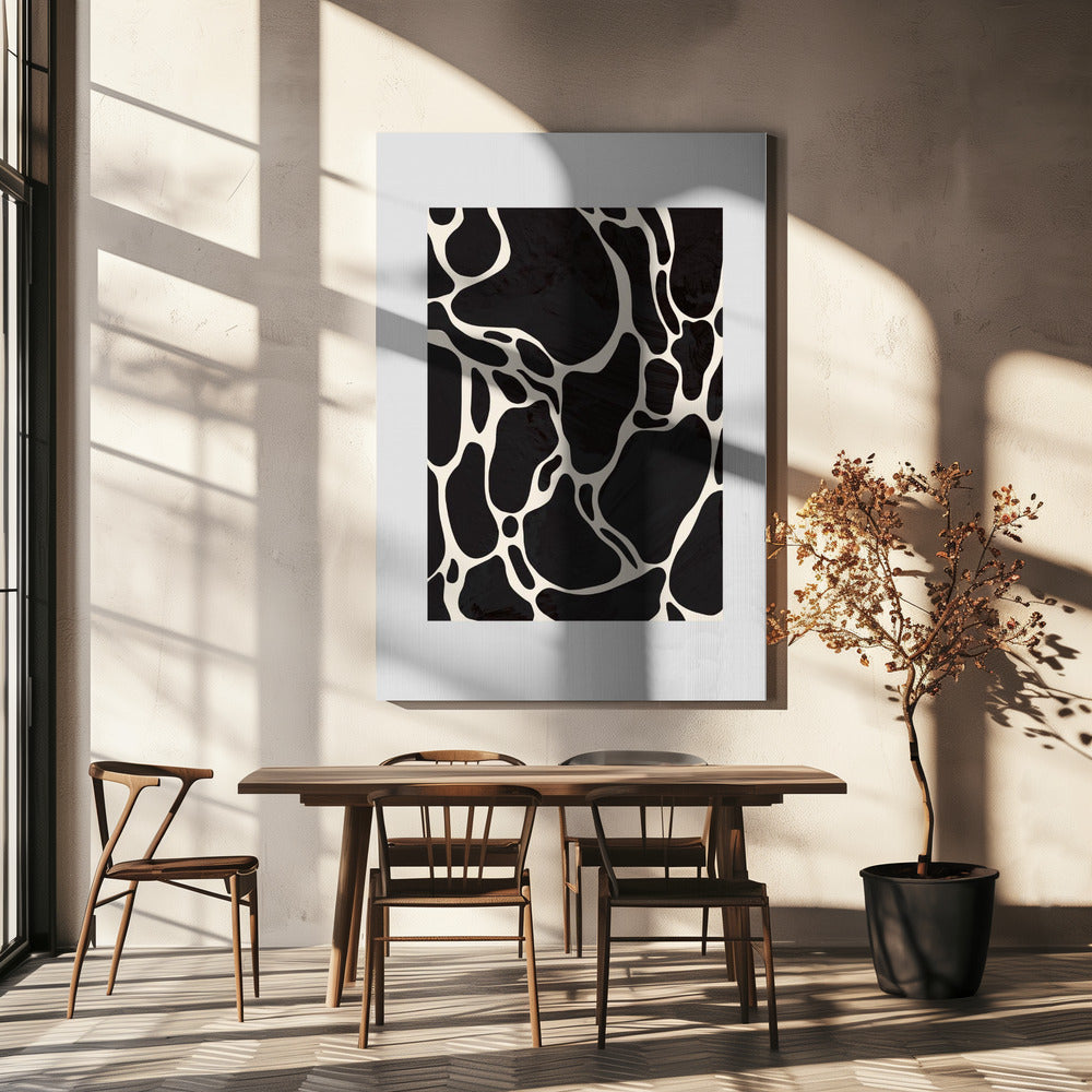 Giraffe Grau | Leinwand
