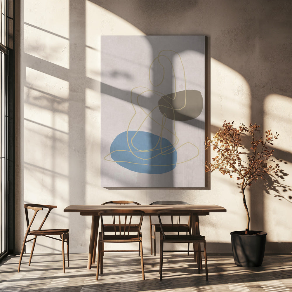 Goldene Linien | Leinwand