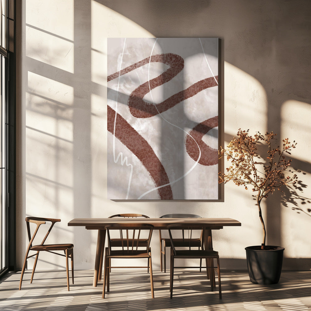 Abstraktes Flaum 02 | Leinwand