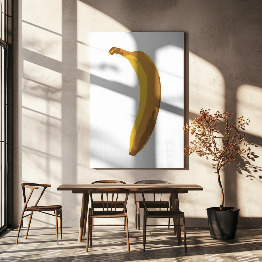 Einzelne Banane | Leinwand