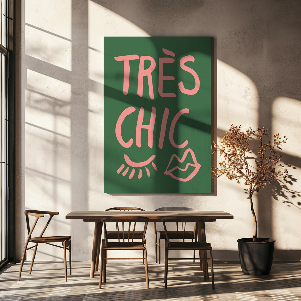 Très Chic Grün | Leinwand