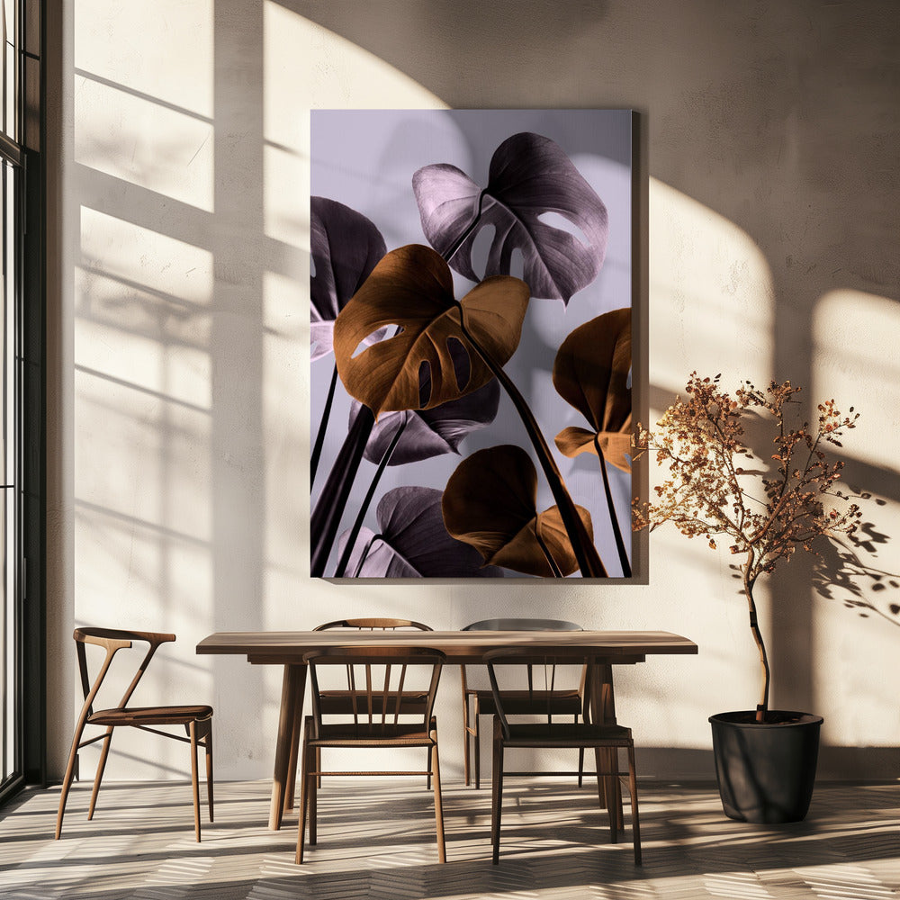 Monstera Lila 01 | Leinwand