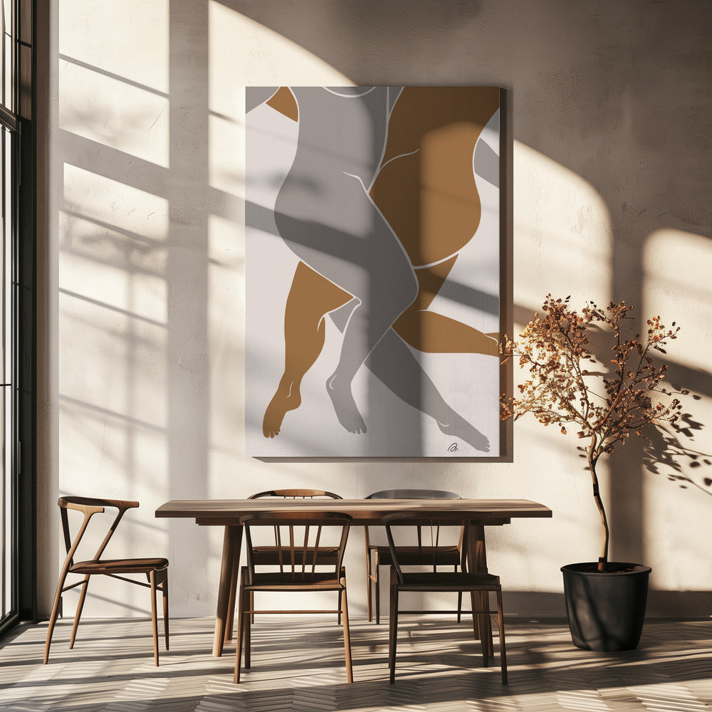 Lovers Beige | Leinwand