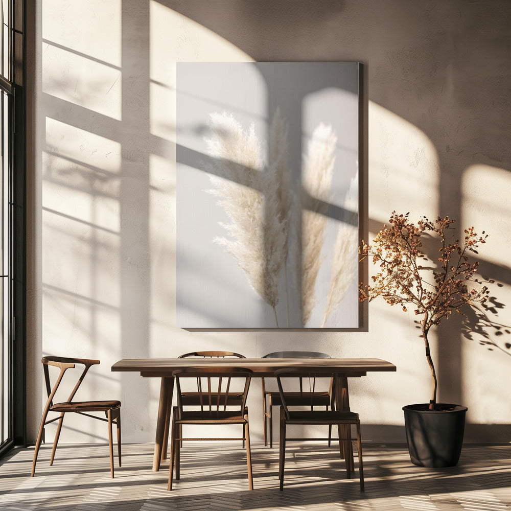 Pampas Grass Grey 02 | Canvas