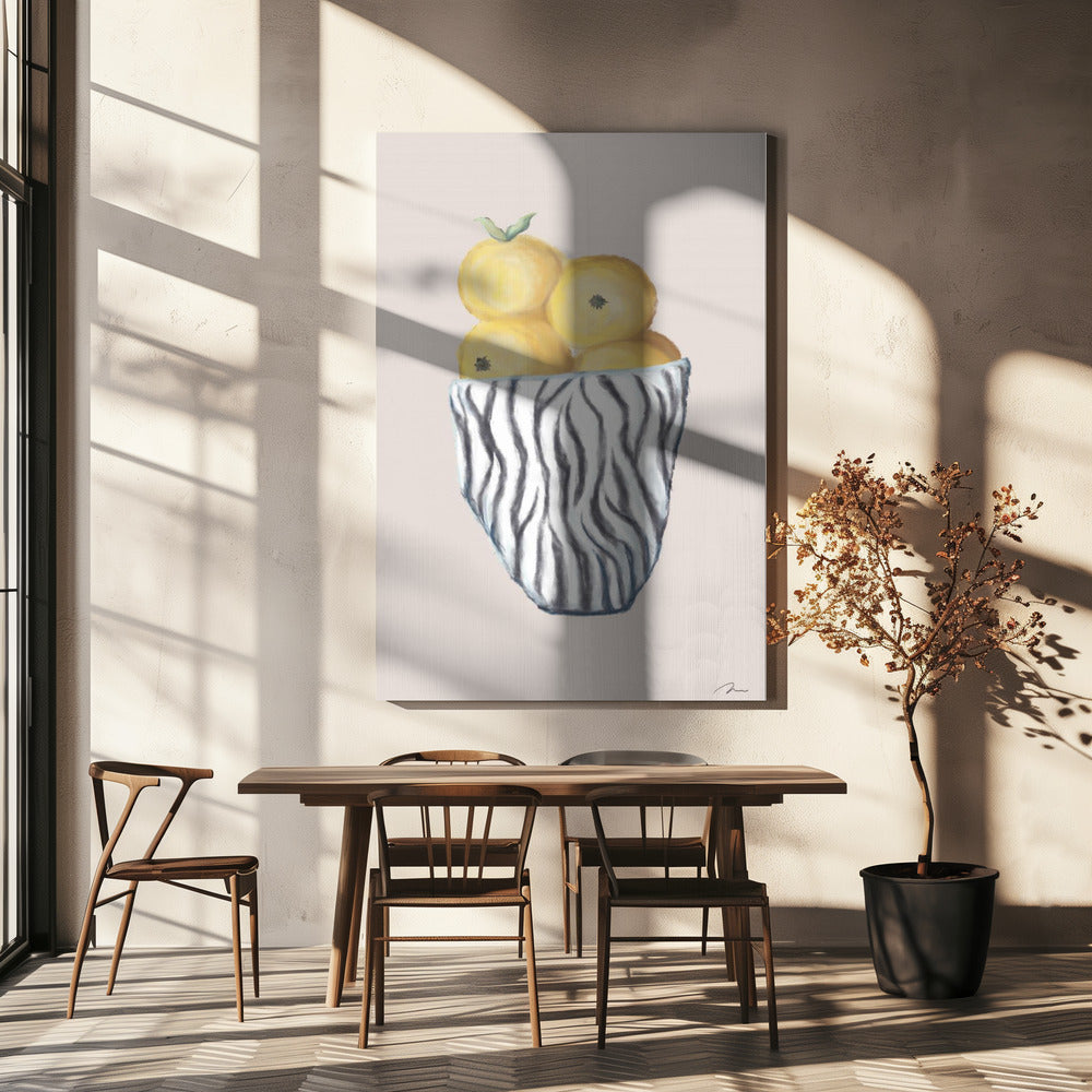 Zebra-Schale | Leinwand