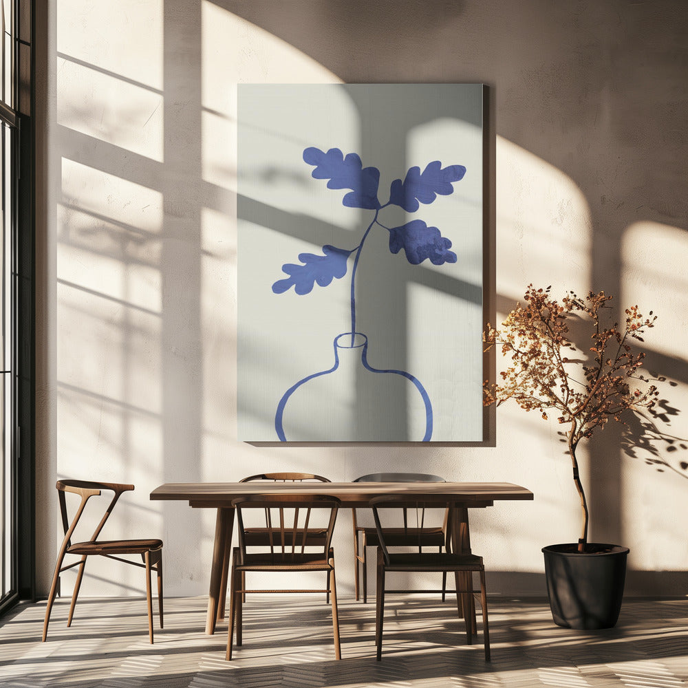 Blaue Eichenpflanze | Leinwand