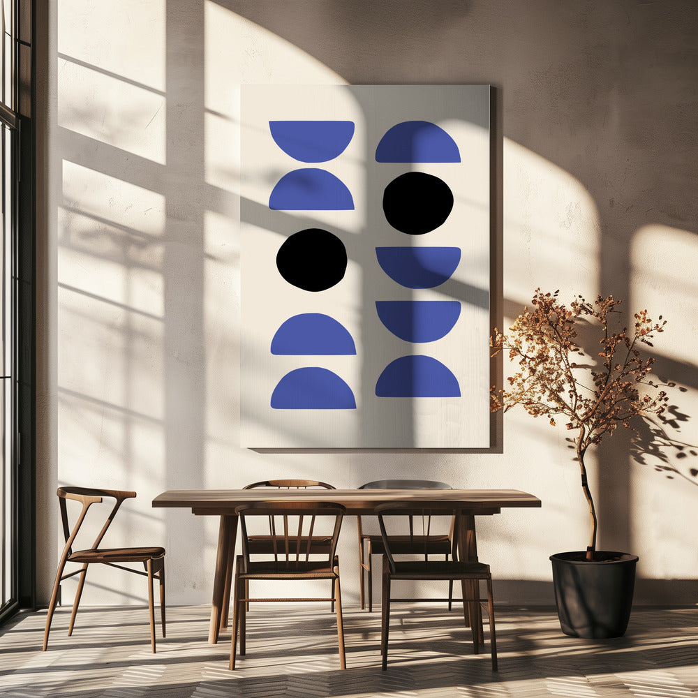 Blaue Formen | Leinwand
