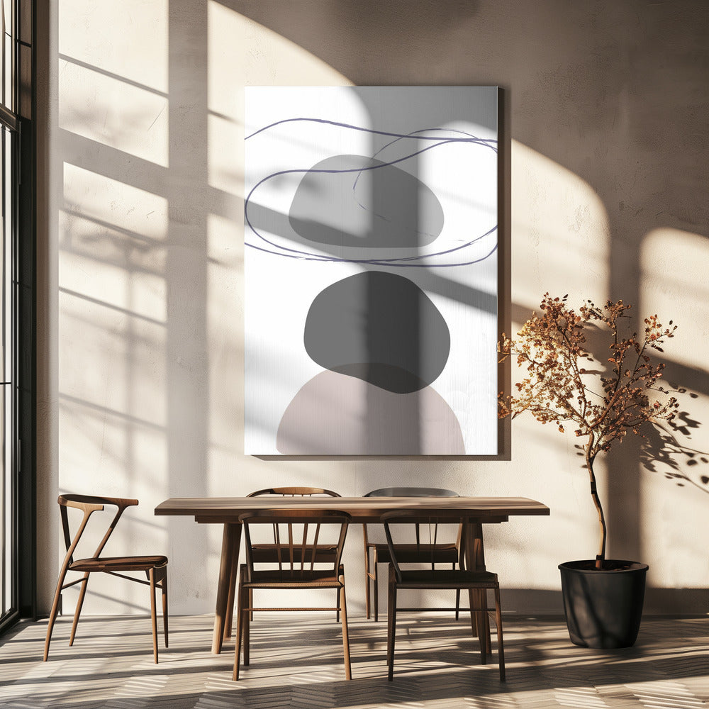 New Shapes Beige 04 | Leinwand
