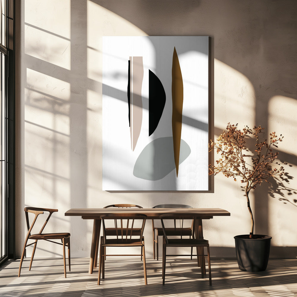 Minimalistische Formen in Harmonie | Leinwand