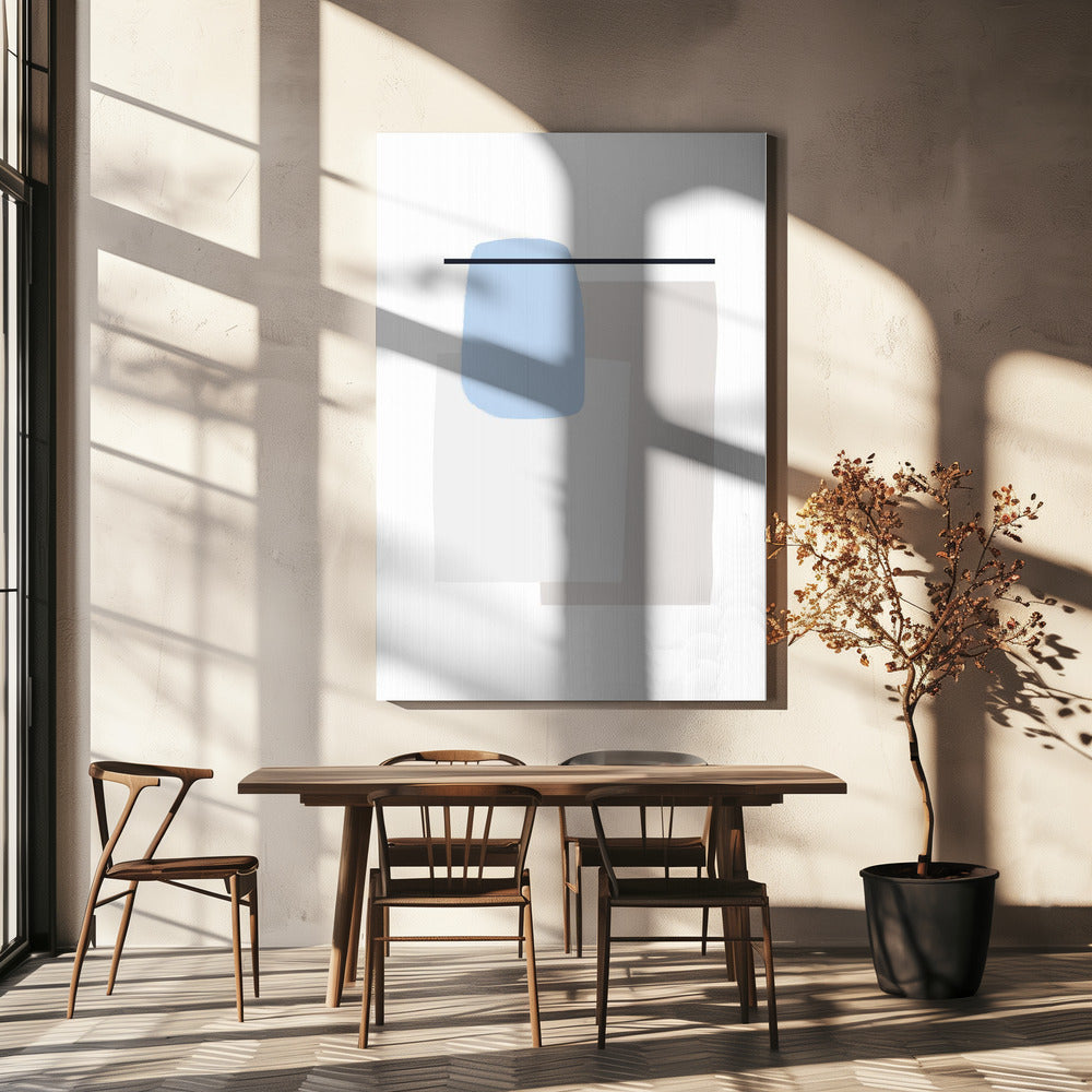 Geometrische Formen mit sanften Pastellfarben | Leinwand