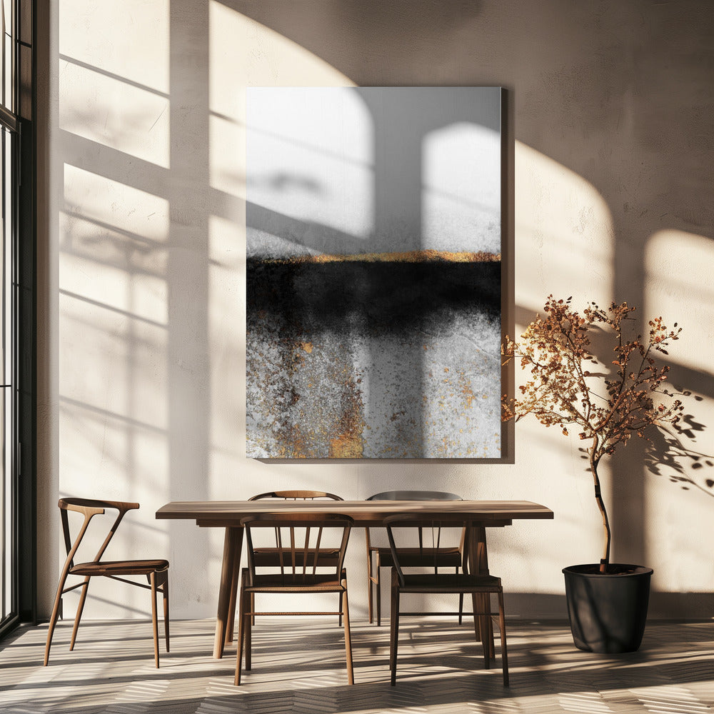 Ruß und Gold | Leinwand