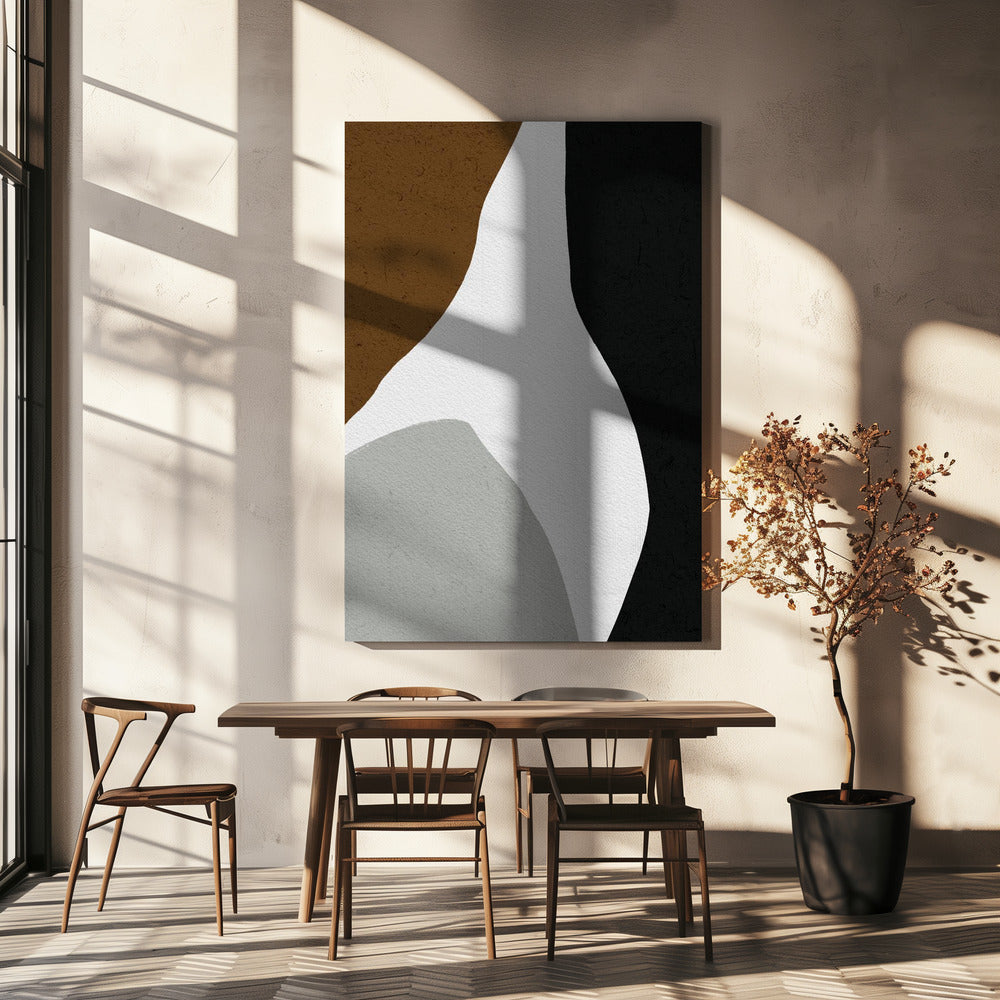Organische Formen und eine minimalistische Farbpalette | Leinwand