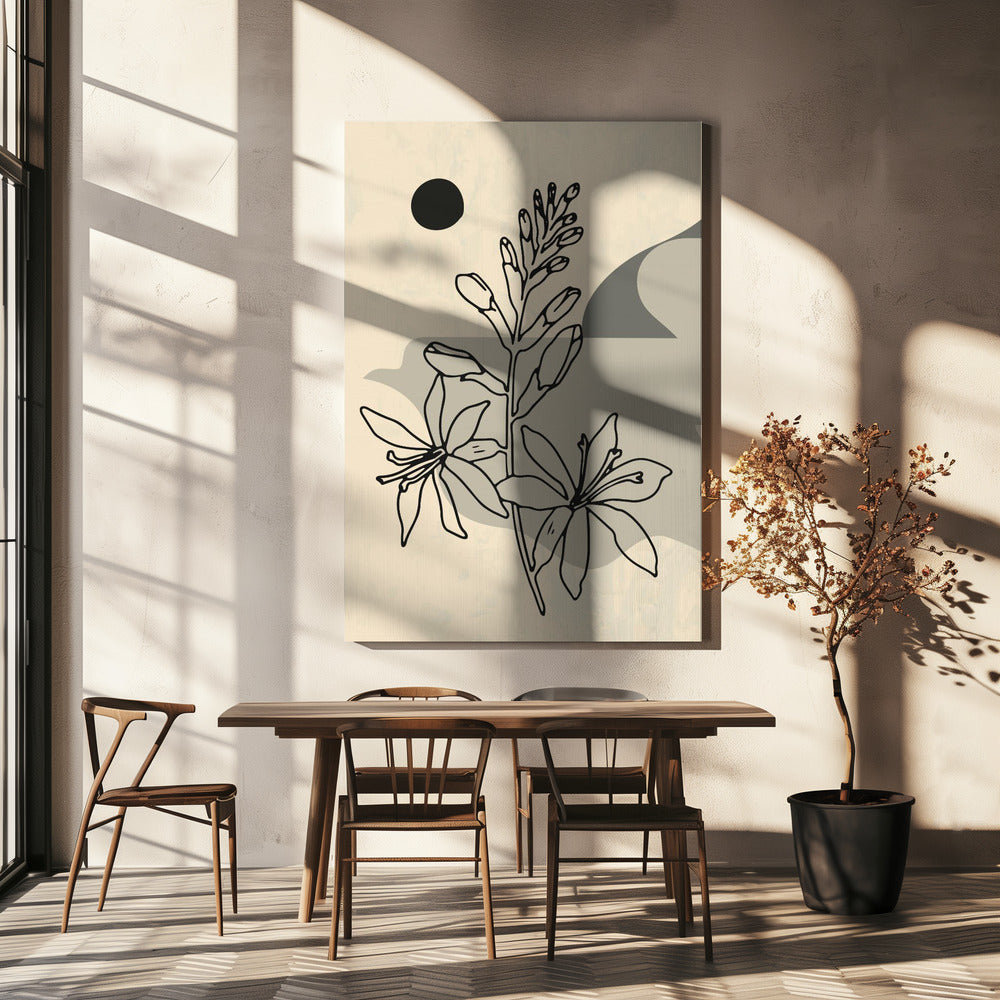 Abstrakte Blume 1 | Leinwand