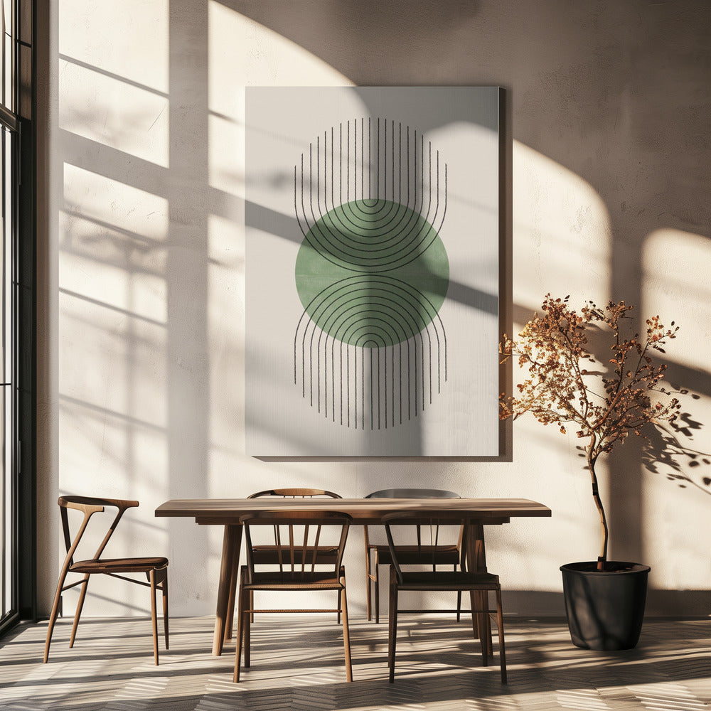 Symmetrische Wellen | Leinwand