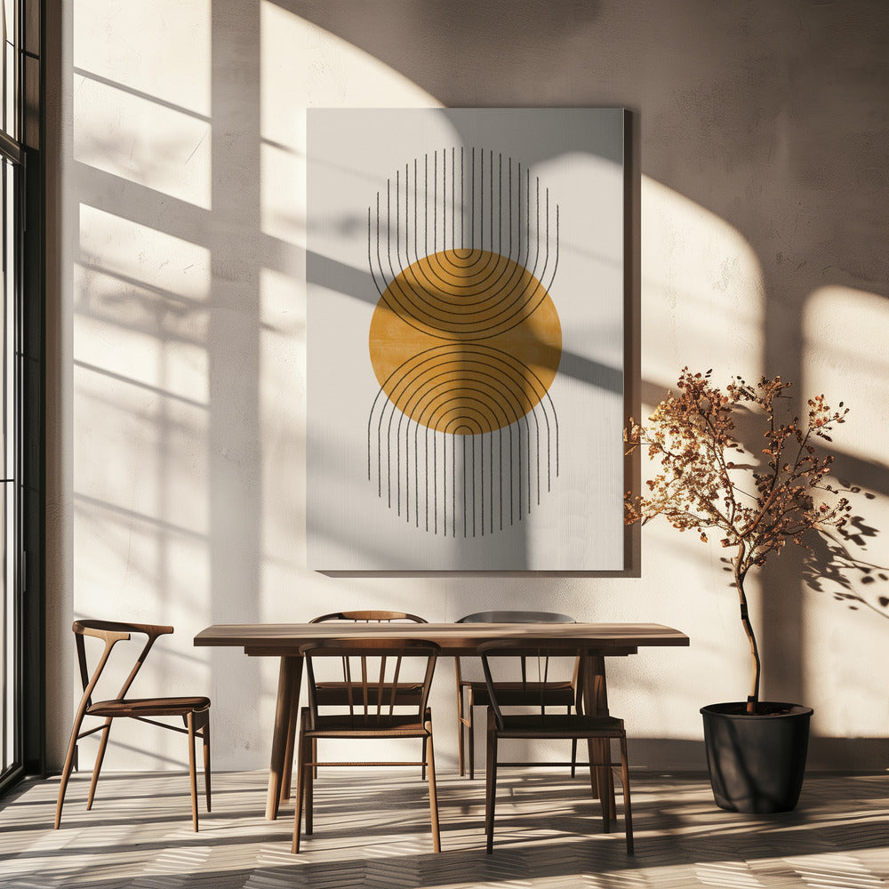 Symmetrische Wellen | Leinwand