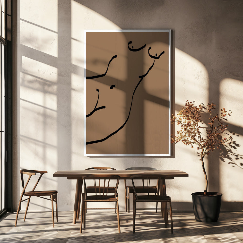 Geschwungene Linien | Leinwand