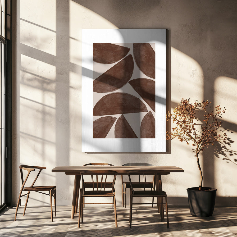 Erdige Halbmonde | Leinwand