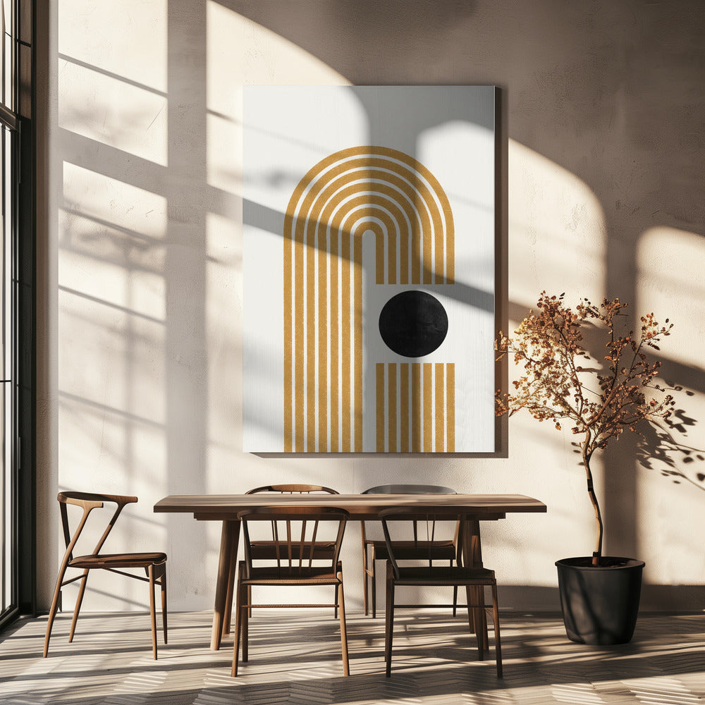 Goldene Echopfade | Leinwand