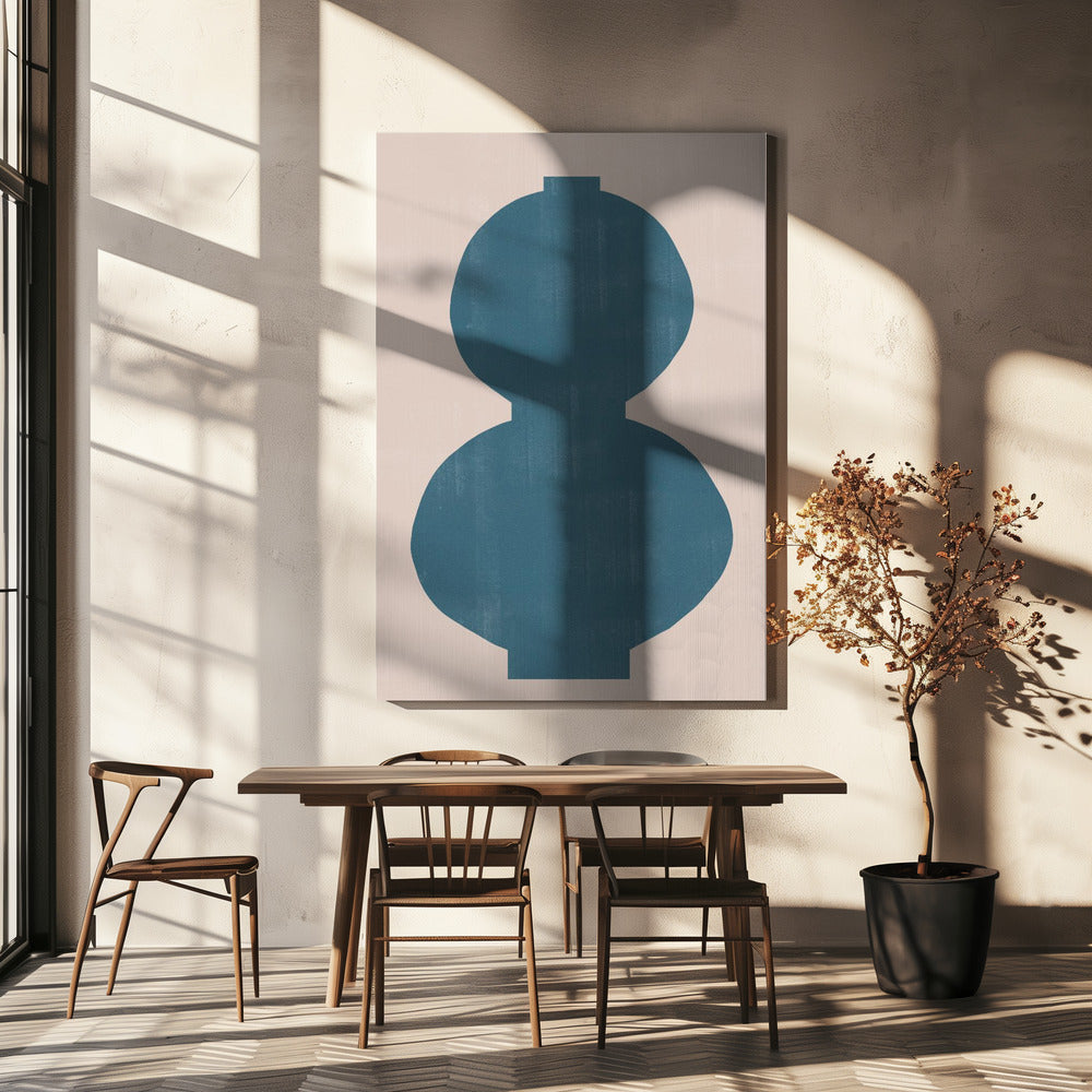 Cyan Silhouette | Canvas